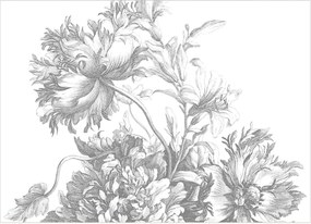 Vliesová tapeta Engraved Flowers