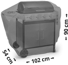 Cattara Kryt plynového grilu čierna, 102 cm