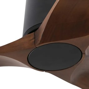 FARO 33837 - Stropný ventilátor HEYWOOD TUB borovica/čierny pr. 90 cm + DO