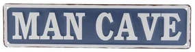 Vintage tabuľka na dvere páni "Man cave", plech 40*10 cm