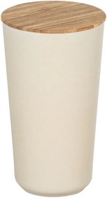 Béžový úložný box s bambusovým vekom Wenko Bondy, 950 ml