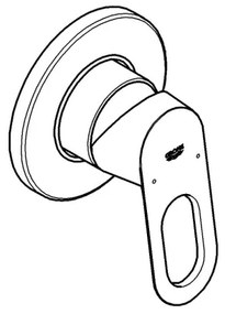 GROHE 29042000 - Sprchová batéria BAULOOP lesklý chróm