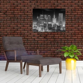 Obraz - Čiernobiely New York (70x50 cm)