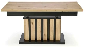 Konferenčný stolík Baretti, dub artisan / čierna