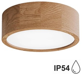 Kúpeľňové stropné svietidlo CLEO 2xE27/24W/230V IP54 pr. 27,5 cm dub