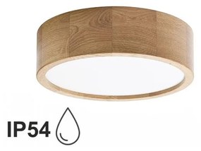 Temar Kúpeľňové stropné svietidlo CLEO 2xE27/24W/230V IP54 pr. 27,5 cm dub TM0115