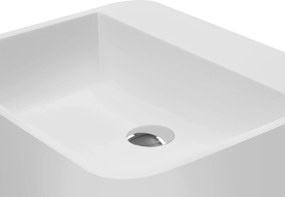 Besco Voľne stojace umývadlo z liateho mramoru Assos S-Line Matt UM VS 52x41x84 cm, bez otvoru pre batériu
