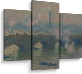 Obraz - Claude Monet, Waterloo Bridge, Gray Day, reprodukcia (90x60 cm)