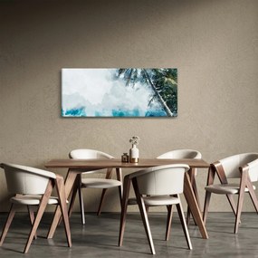 Obraz palmy nad morom (120x50 cm)