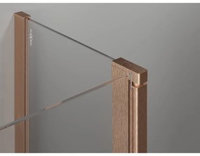 Mexen Mist T, sprchový kút s krídlovými dverami, 70 x 105 cm, 8mm číre sklo, medený profil, 8A4T-105-070-65-00