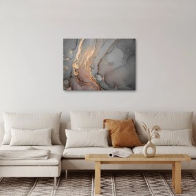 Obrázok - Šedo-zlatý mramor (70x50 cm)