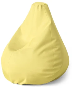 Sablio Sedací vak Pear Svetložltá - 70 x 95 x 15 cm
