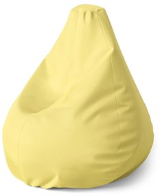 Sablio Sedací vak Pear Svetložltá - 70 x 95 x 15 cm