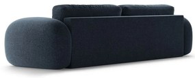Tmavomodrá ženilková rozkladacia/s úložným priestorom pohovka 262 cm Tonale – Cosmopolitan Design