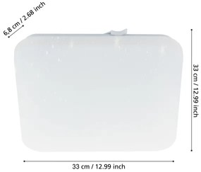 Eglo 900364 - LED Kúpeľňové stropné svietidlo FRANIA LED/14,6W/230V IP44