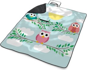 Sablio Plážová deka Sovičky: 200x140 cm