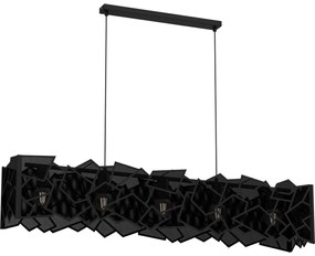 Luster na lanku CAMO 5xE27/15W/230V čierna