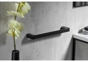 Gedy - Nástenný vešiak na uteráky PIRENEI 6,6x35 cm matná čierna