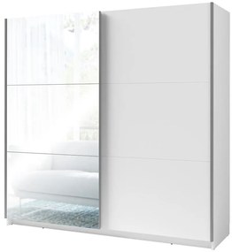 Skriňa Arsala III 11 so zrkadlom biela