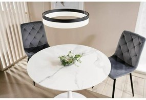 Sametová jídelní židle Jerry šedá