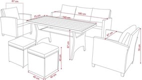 Veľká rodinná záhradná súprava Avenberg ALICANTE