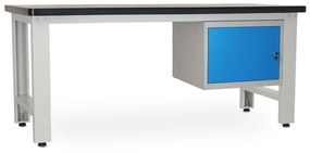 Dielenský stôl Solid MDF-01, 210 cm, závesný box, čierna