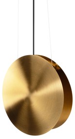 Toolight Toolight, LED závesné stropné svietidlo 30cm APP1377-C, zlatá matná-čierna, OSW-05185