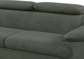 Rohová sedacia súprava Scala, olivovo zelená látka, ľavý roh
