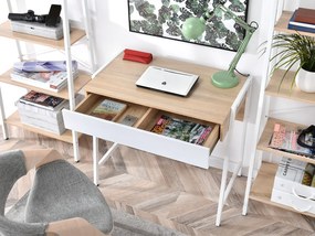 PC stolík Norway (dub + biela). Akcia -28%. Vlastná spoľahlivá doprava až k Vám domov. 1109803
