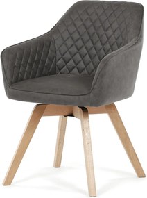Jedálenská stolička látka/drevo DCH-435 Farba: Čierna