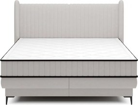 Manželská posteľ 140cm Dalmo (rošt/úl. priestor) (sivá/čierna)