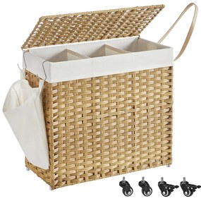 Plastový kôš na bielizeň 66 x 33 x 66 cm