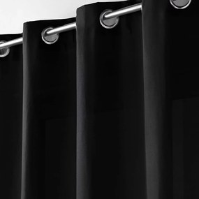 Čierny záves z mikrovlákna 140x280 cm Absolu – douceur d'intérieur