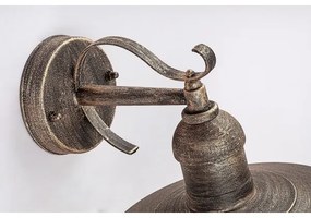 Brilagi - Vonkajšie nástenné svietidlo MOLDE 1xE27/60W/230V IP44 bronzová/patina