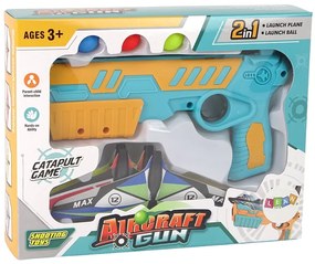 LEAN TOYS Odpaľovacia zbraň na lietadlá a lopty