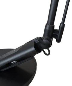 LED Stmievateľná dotyková stolná lampa OPTIMUM LED/7W/230V 3000/4000/6000K čierna