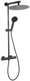 Sprchová súprava s termostatom Trevi čierna