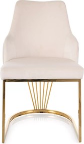 SI Alure Velvet stolička svetlo béžová