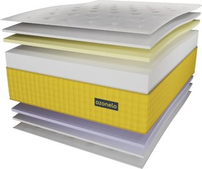 Azonelo Cloud vysoký ortopedický matrac s pamäťovou penou 100x200 cm / 30 cm - poťah s hodvábom