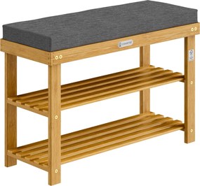 Botník se sedákem Jason 90 cm z masivu akácie