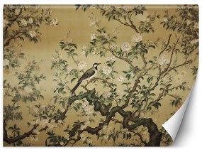 Gario Fototapeta Vták na strome s kvetmi Materiál: Vliesová, Rozmery: 200 x 140 cm
