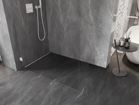 Mexen Lunar L, sprchová stena ľavá 120 x 200 cm, 8mm číre sklo, biely profil, 830L-120-000-20-00-L