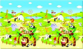 Dwinguler, Obojstranný protišmykový koberec ZOO – na von aj na doma, 130x190, viacfarebná, detská izba