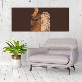 Obraz - Oranžové oblúky N⁰2 (120x50 cm)