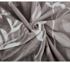 Sivé obliečky na jednolôžko z mikroplyšu 140x200 cm Sambuco – My House