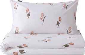 XPOSE® Bavlnené Renforcé obliečky TULIPÁNY DUO - ružové