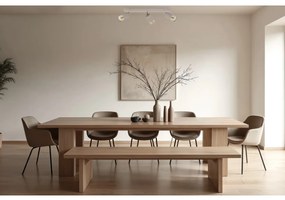 Bodové svietidlo Hugo, 3x béžové/zlaté kovové tienidlo, (možnosť polohovania)