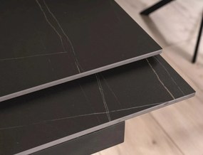 Rozkladací jedálenský stôl Genesis 180/240 cm čierny/jaseň
