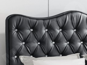 Posteľ kontinentálna Medrins, Rozmer postele: 160x200, Dostupné poťahy: ekokoža Soft 10a