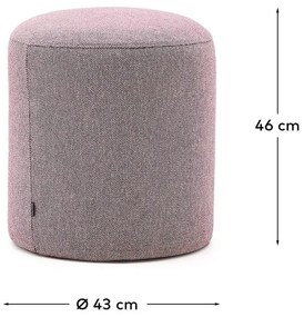 Fialový taburet Kaeli – Kave Home
